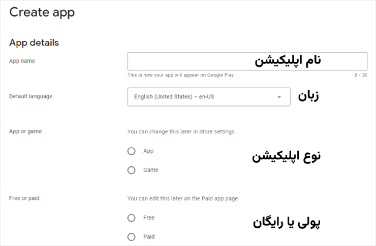 توصیف اپلیکیشن برای انتشار اپلیکیشن در گوگل پلی